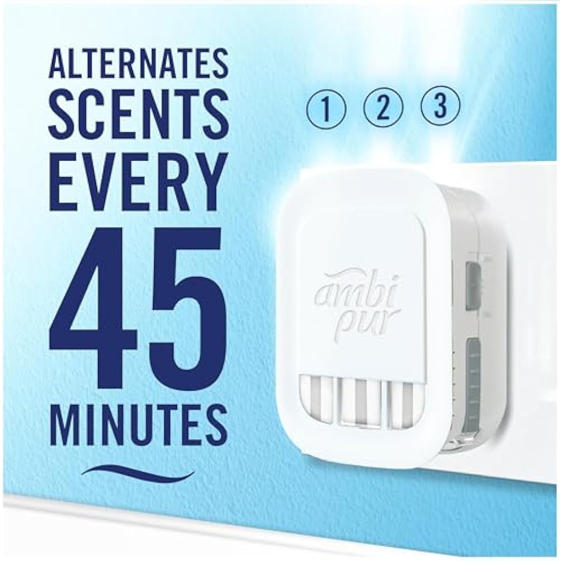 Febreze Unstoppables 3Volution Plug-In Starter Kit | Fresh Scent + 4 Refills