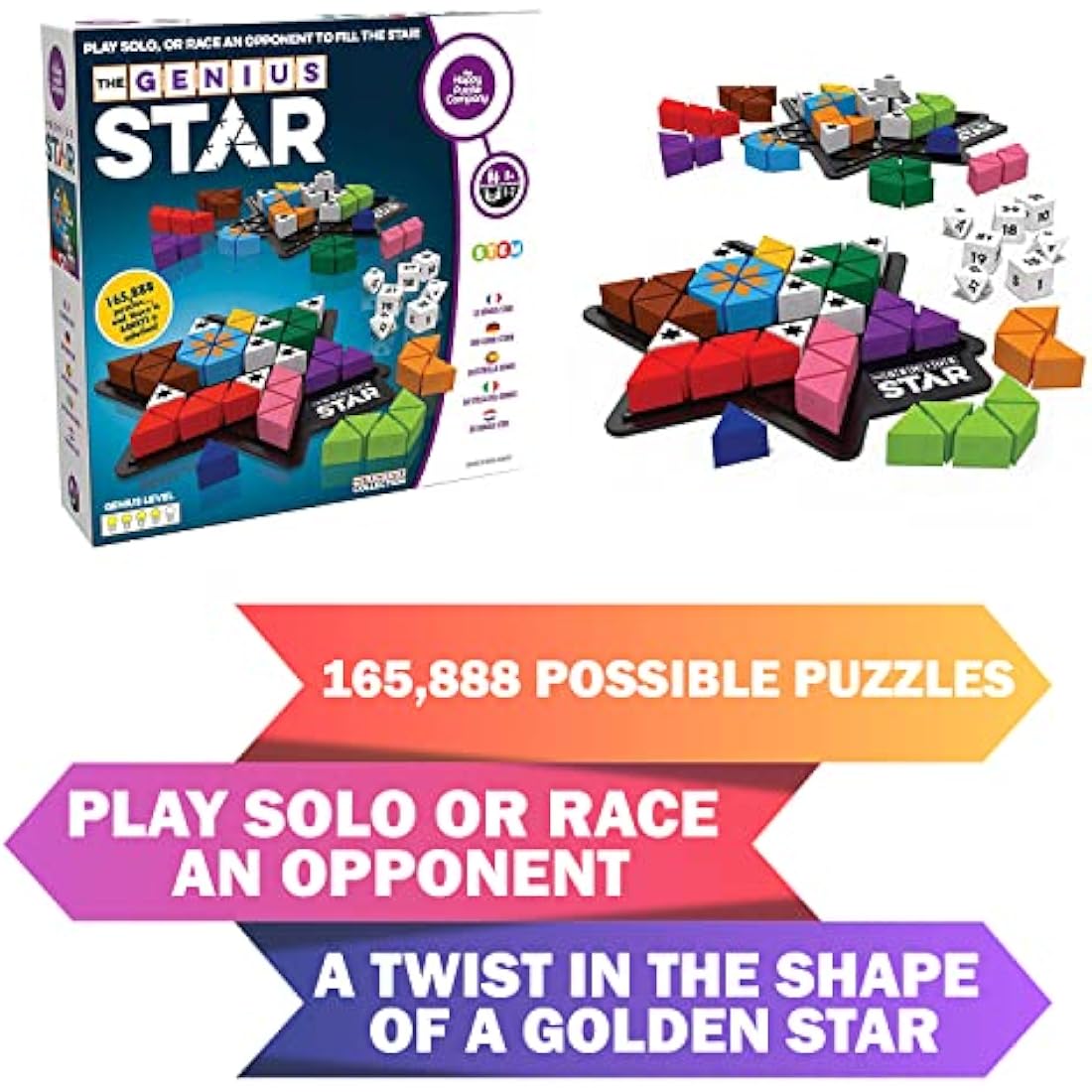The Happy Puzzle Company Genius Star - STEM Logic Game for Kids & Adults