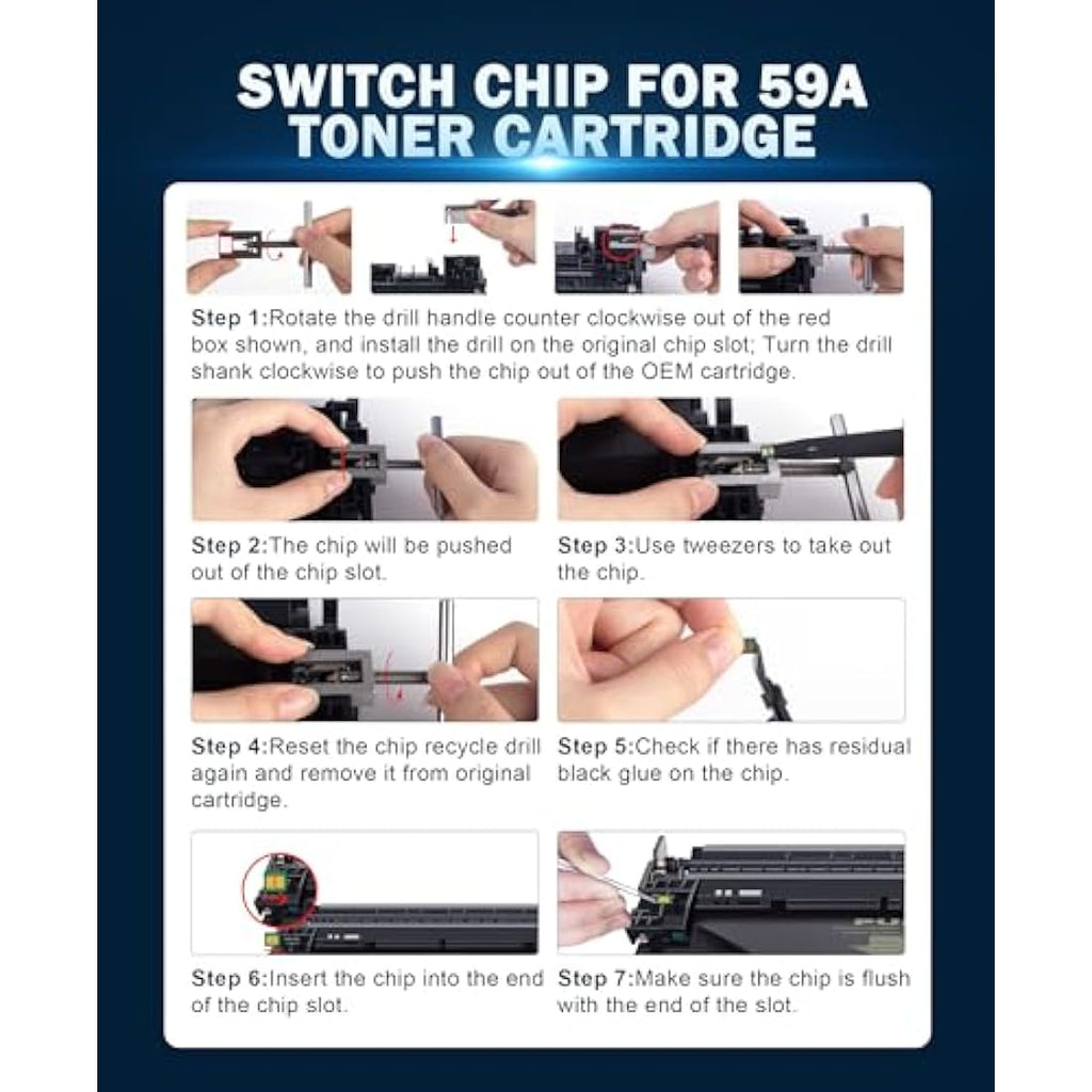 HALLOLUX 59A CF259A Black Toner for LaserJet Pro M404 M428 – No Chip