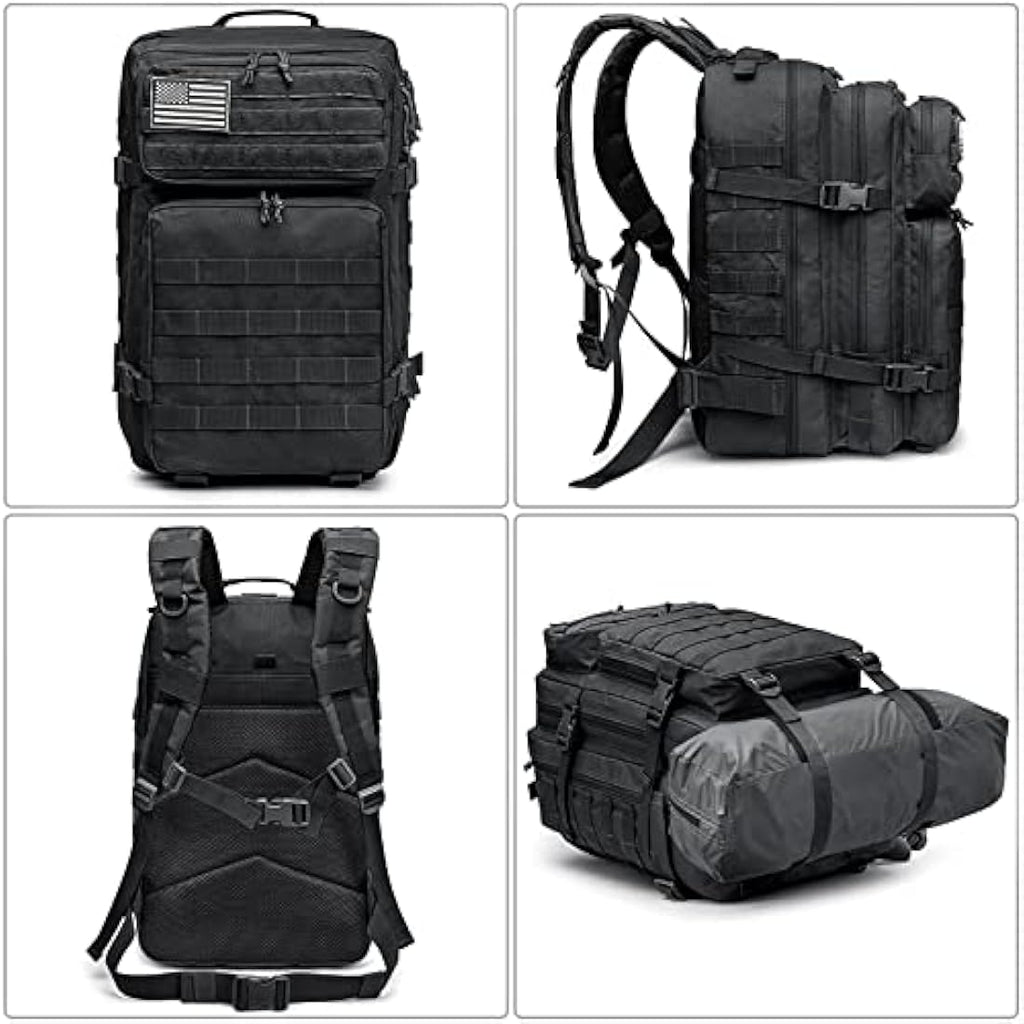G4Free 40L Tactical Molle Backpack – Durable 1000D Hiking Assault Pack