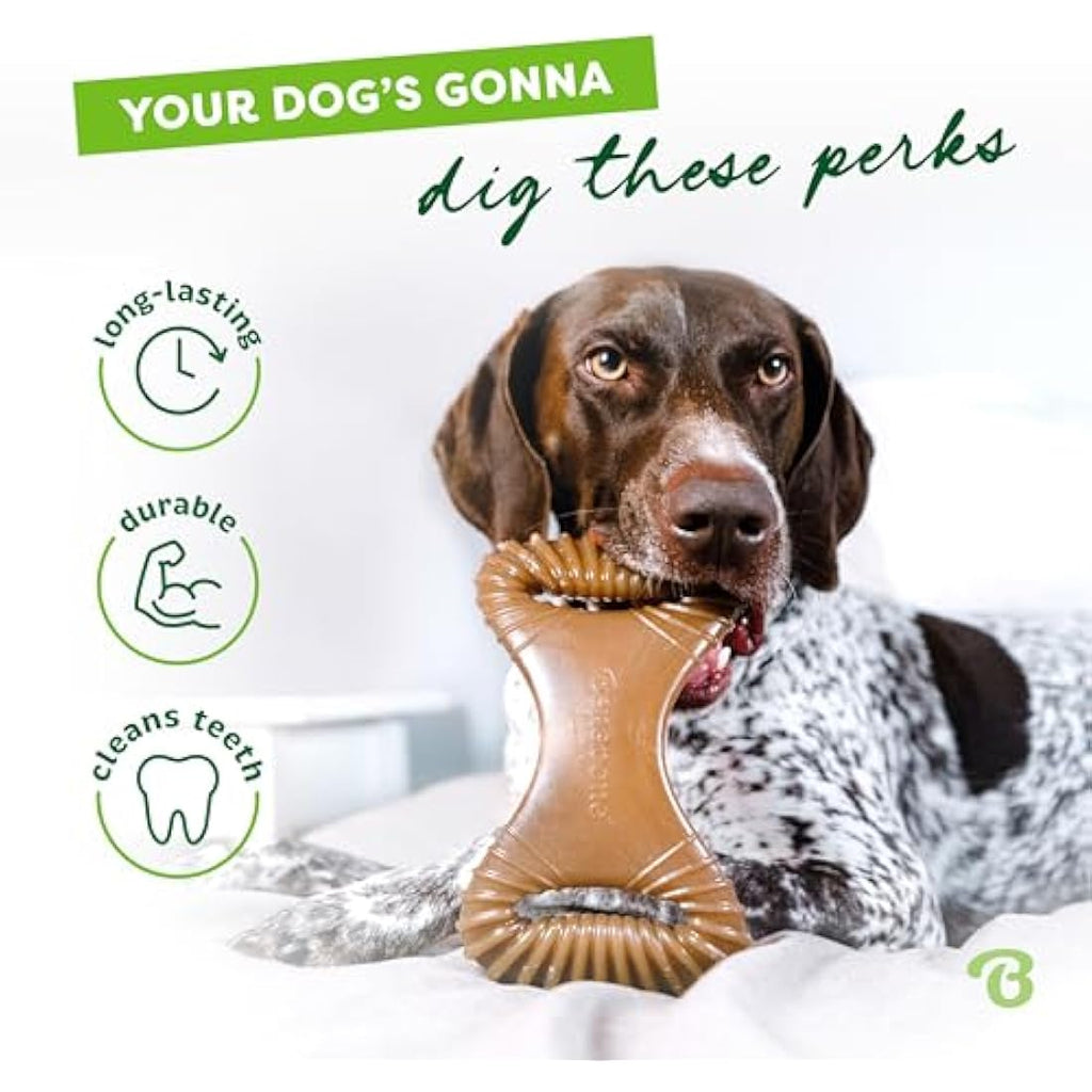 Benebone Dental Dog Chew Toy – Real Bacon Flavor Nylon for Small Dogs