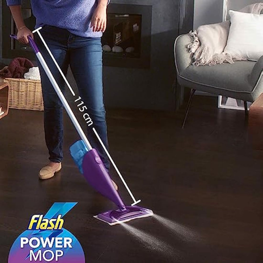 Flash Powermop Starter Kit | All-in-One Dual Spray Mop for Hard Floors
