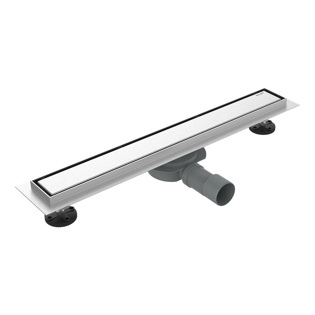 Ibergrif 600mm Linear Shower Drain | Stainless Steel Tile Insert Set