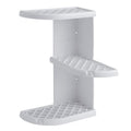 Gedy Oscar Shower Caddy – White Thermoplastic Resin Bathroom Organizer