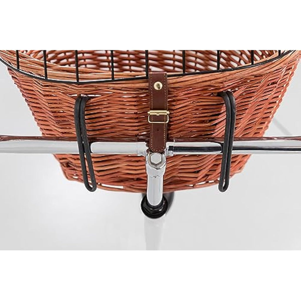 Trixie Willow Front Dog Bike Basket with Grid - Natural - 44x48x33cm
