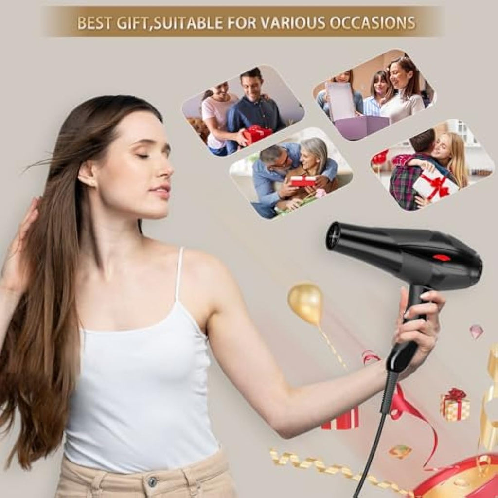 Jooayou 3000W Ionic Hair Dryer | Professional Fast Drying Blow Dryer