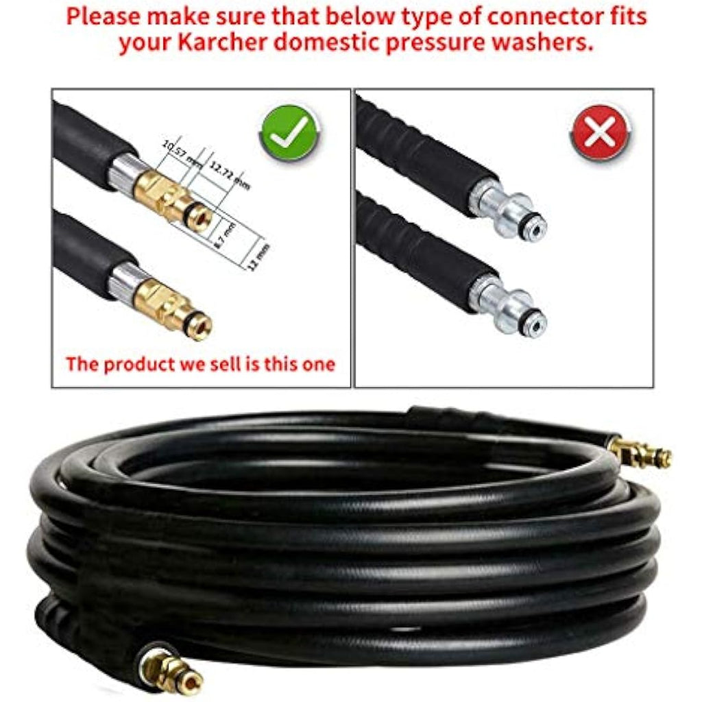 Colisal 15M High Pressure Hose for Karcher K2-K7 | Quick Connect Fitting