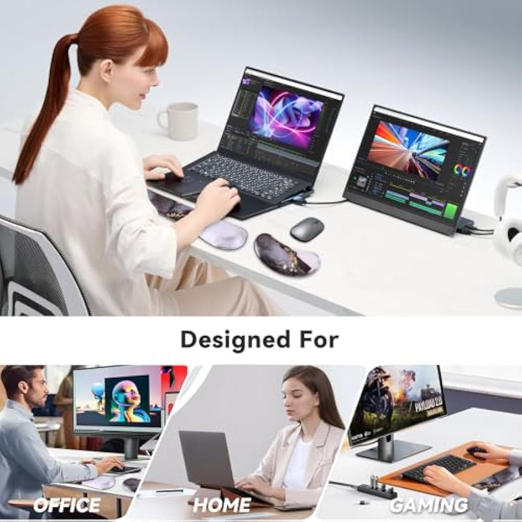 Jolof Store Keyboard and Mouse Wrist Rest Set – Ergonomic Memory Foam