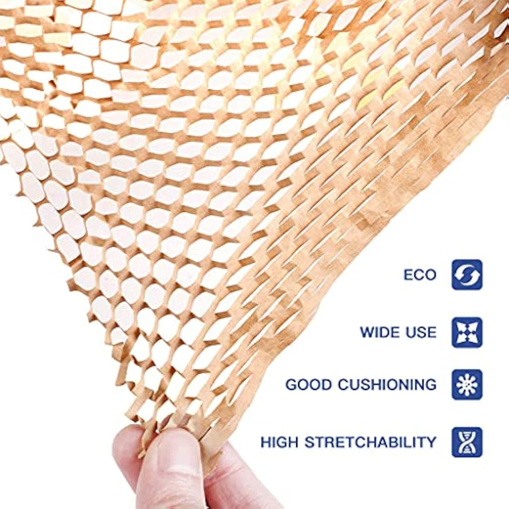 SZSYumUnion Honeycomb Packing Paper Roll | 12" x 100' Eco-Friendly Wrap