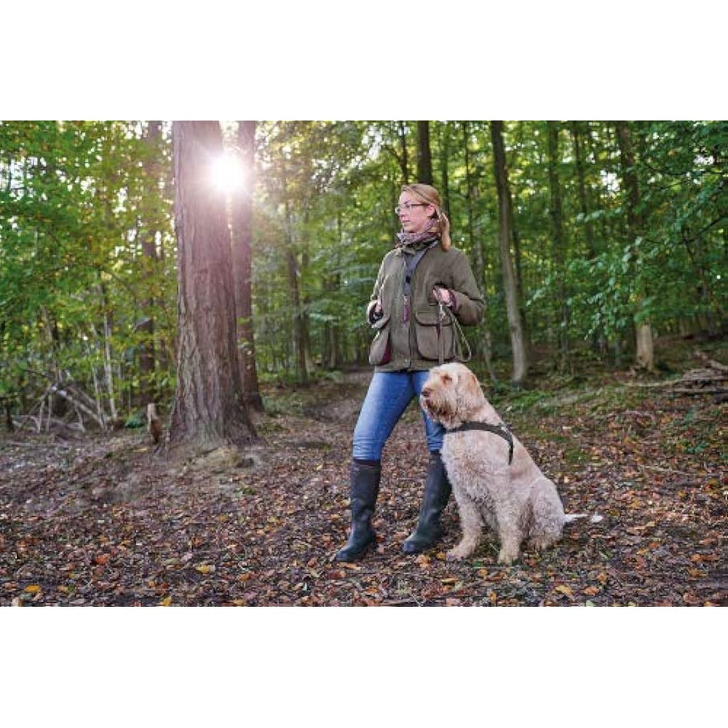 Hunter Norwegian Dog Harness – Durable Brown Leather, 45 x 58-79 cm