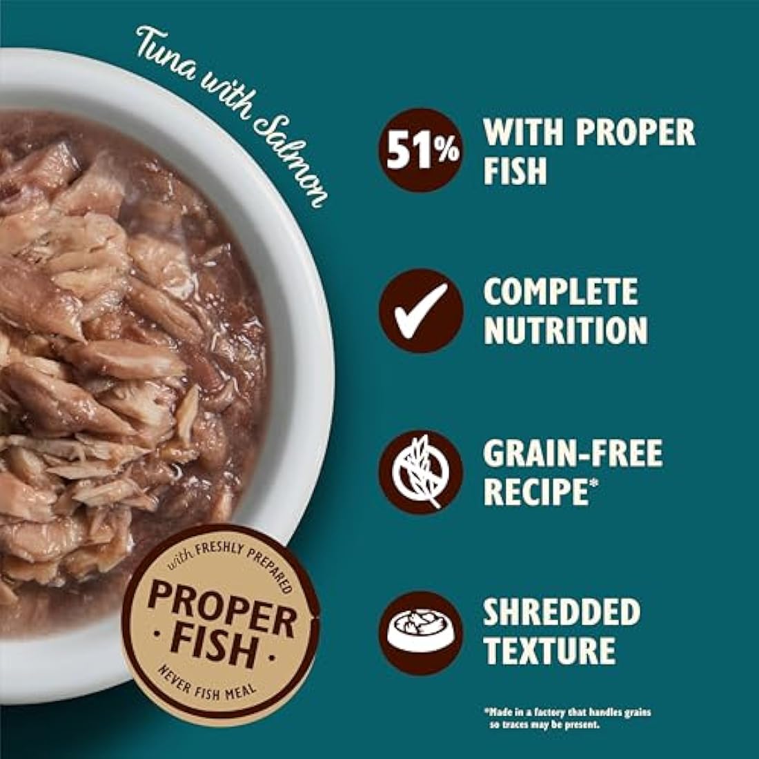 Lily's Kitchen Grain Free Wet Cat Food - Tuna & Salmon (24 x 70g)