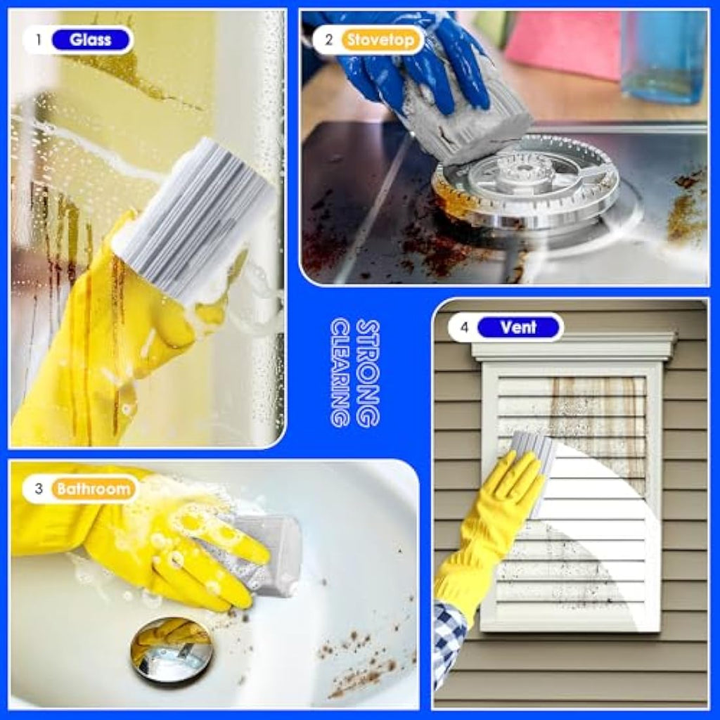 6-Pack Damp Clean Duster Sponge – Reusable PVA Cleaning Brush