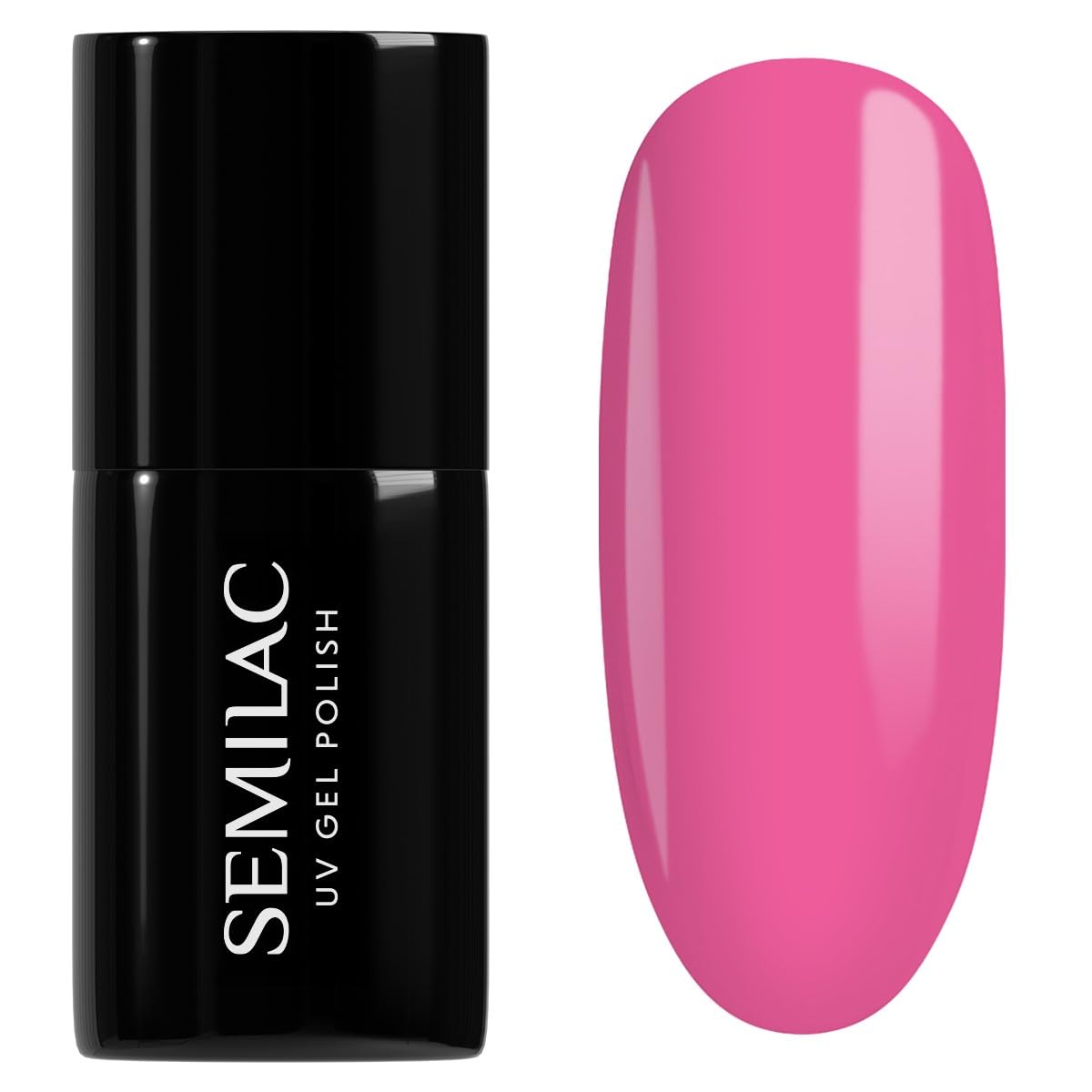 Semilac 277 Light Fuchsia Gel Nail Polish – Neon Pink Soak Off UV/LED