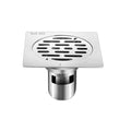 Qrity Stainless Steel Square Floor Drain | Anti-Odor Bathroom Waste Cover