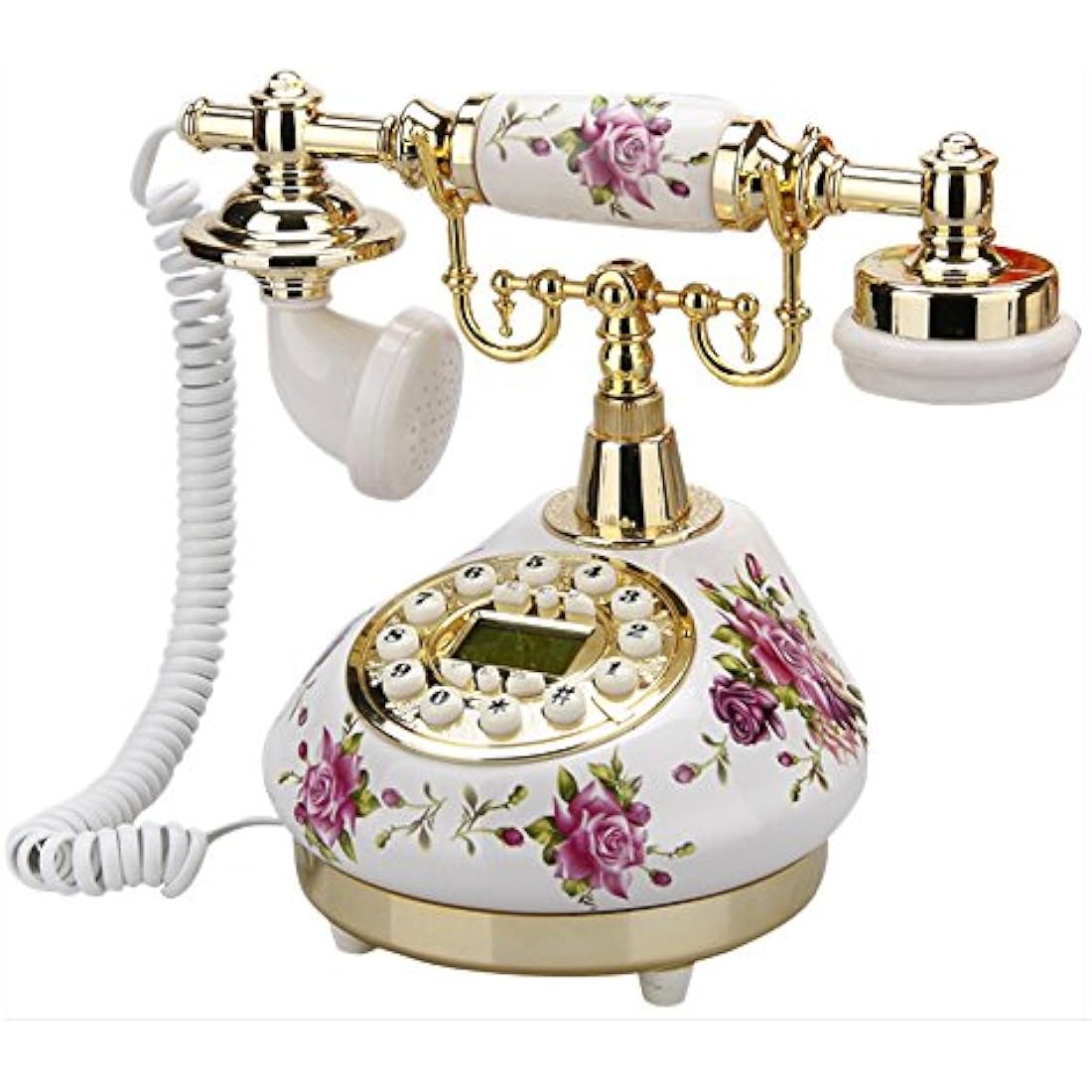 Jolof Store Retro Ceramic Antique Telephone – Vintage Landline Home Decor
