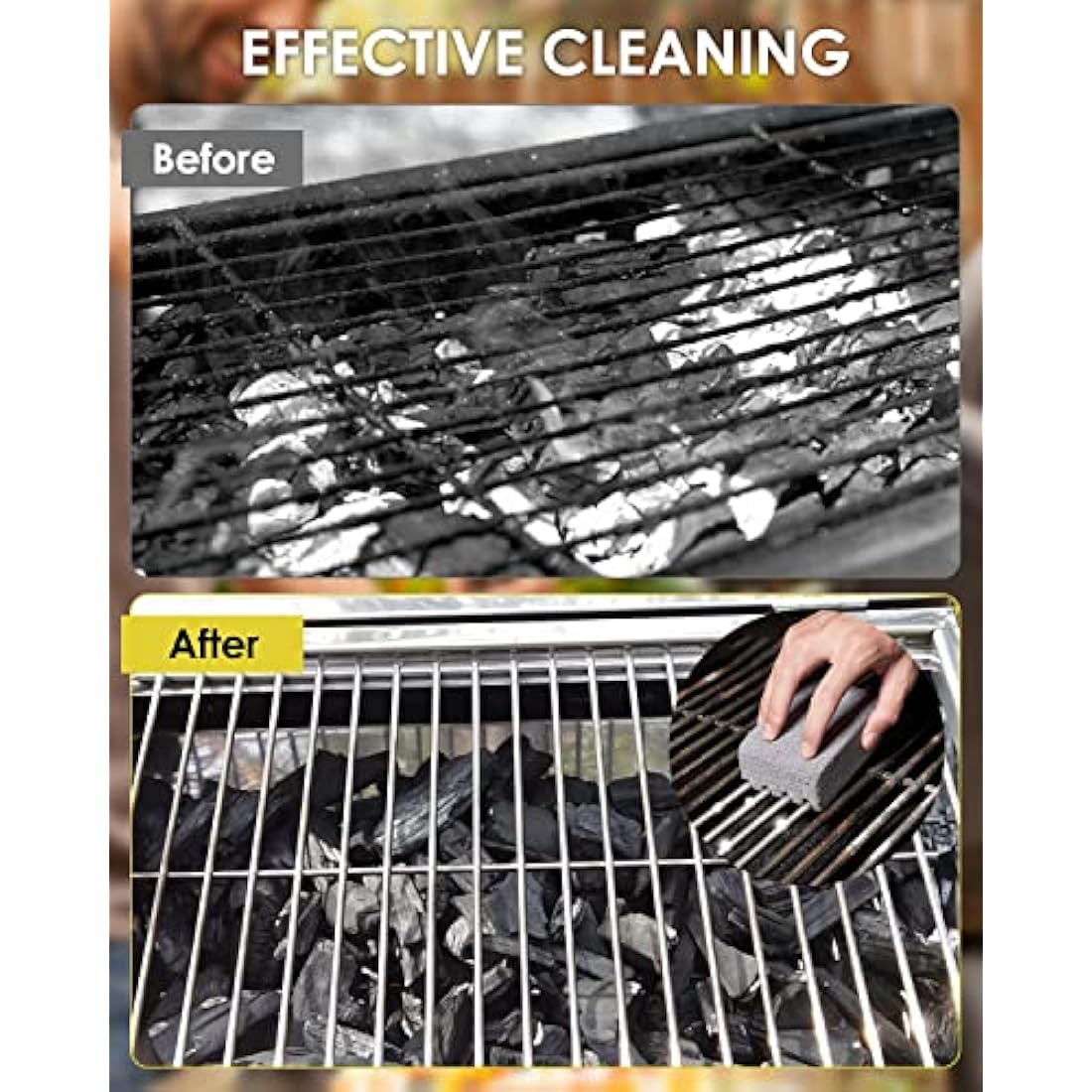 Grill Cleaning Brick 4-Pack | Natural Pumice Griddle Stone
