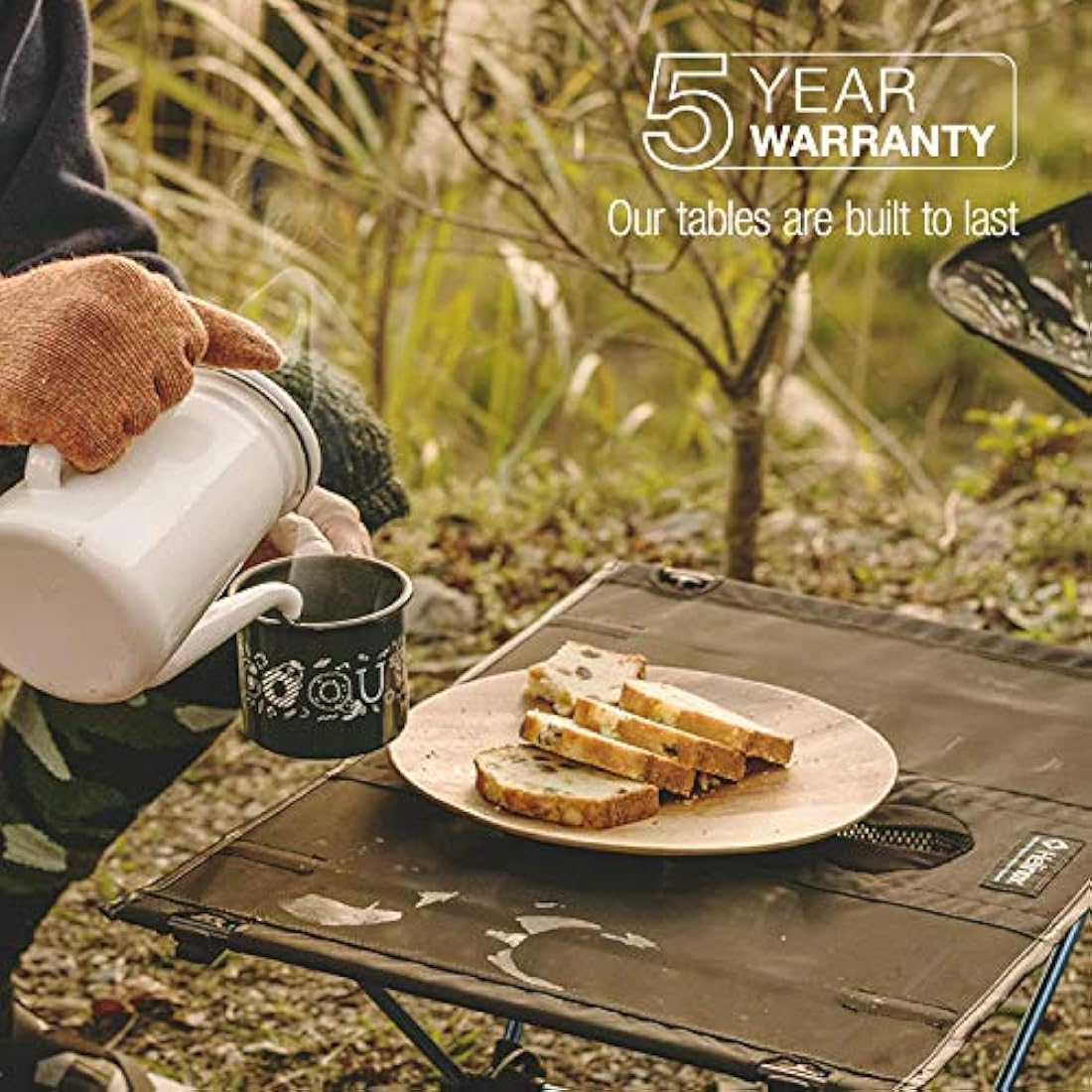 Helinox Table One – Lightweight Portable Camping Table with Cup Holders
