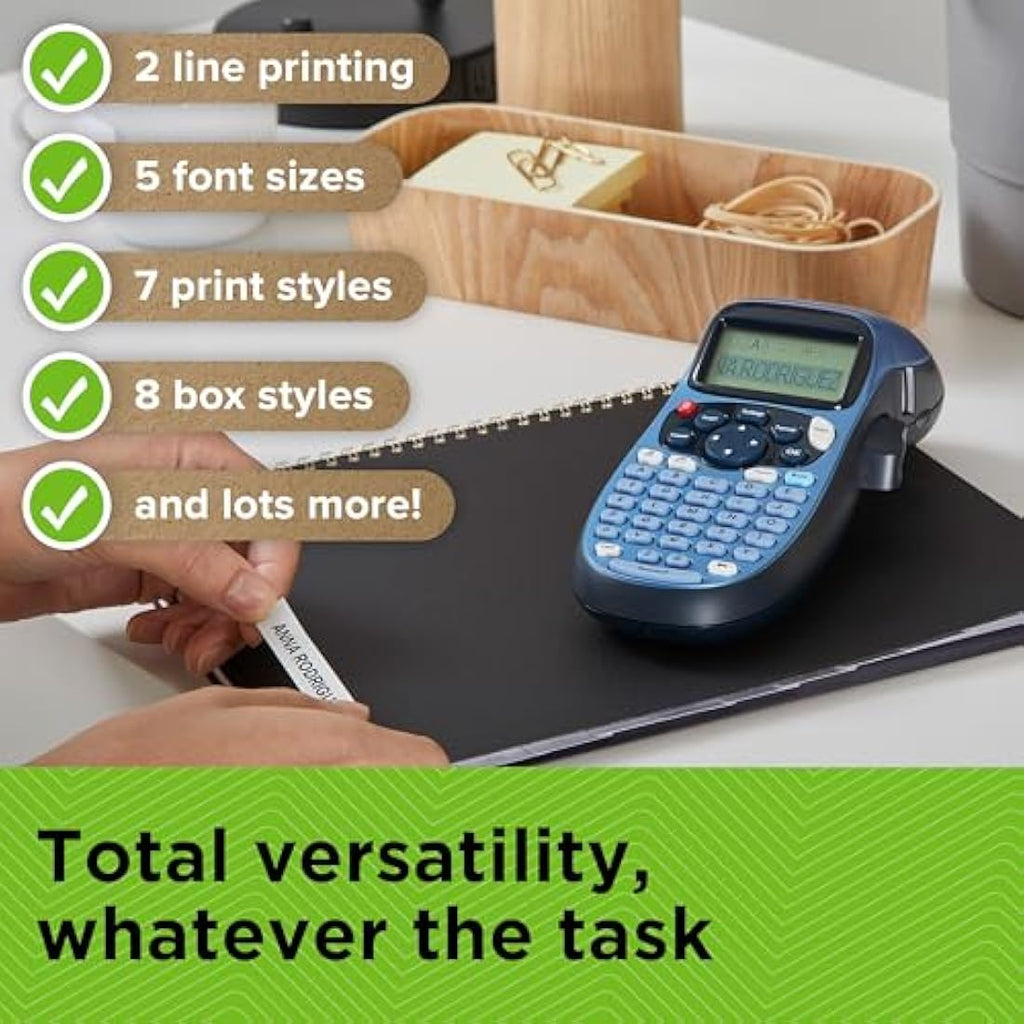 Dymo LetraTag LT-100H Handheld Label Maker | Thermal Printer | Blue