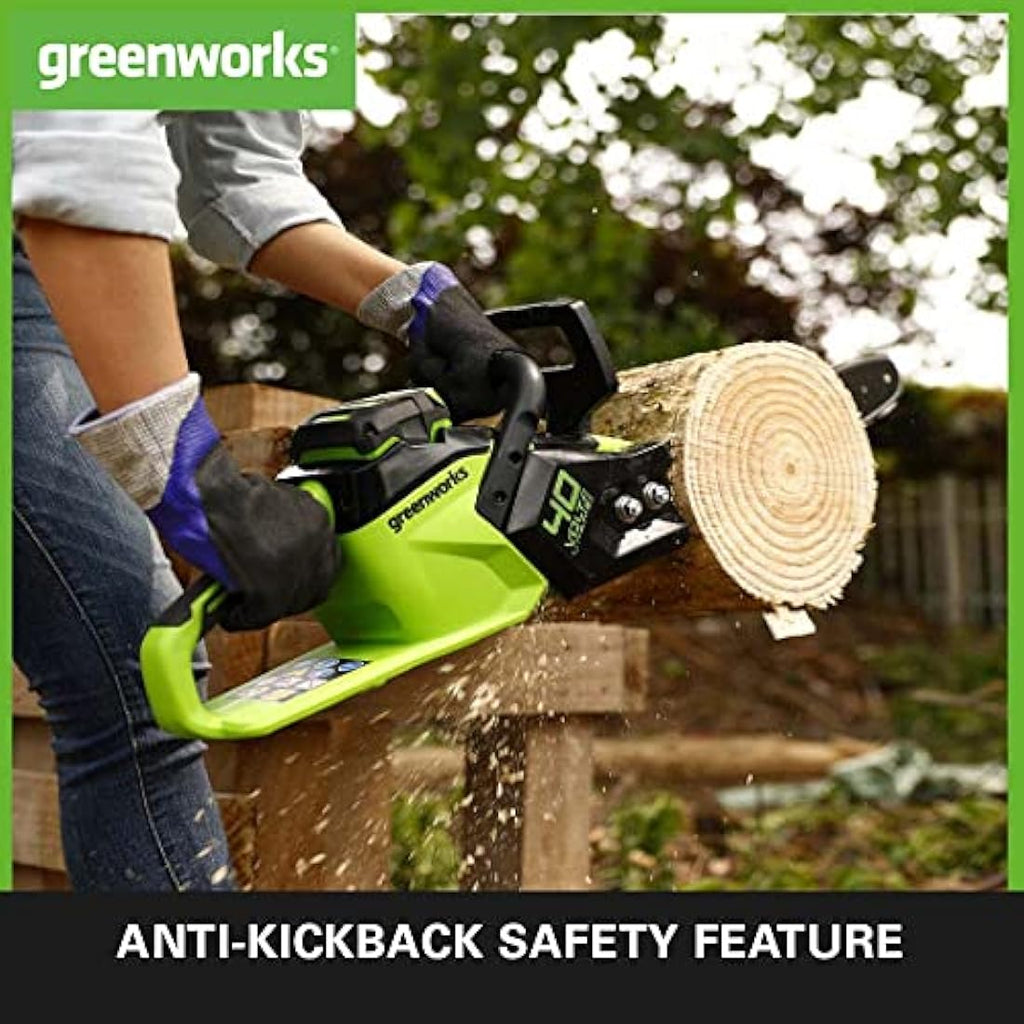 Greenworks 40V Brushless Cordless Chainsaw | 35cm Bar, 12m/s (Tool Only)