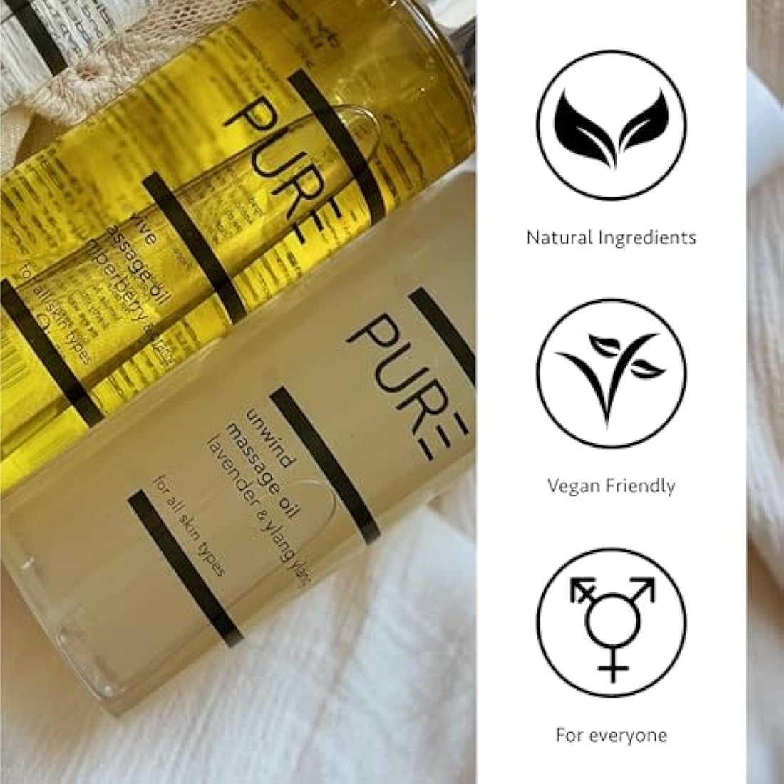 PURE Spa Skincare Unwind Body Oil – Lavender & Ylang Ylang – 100ml