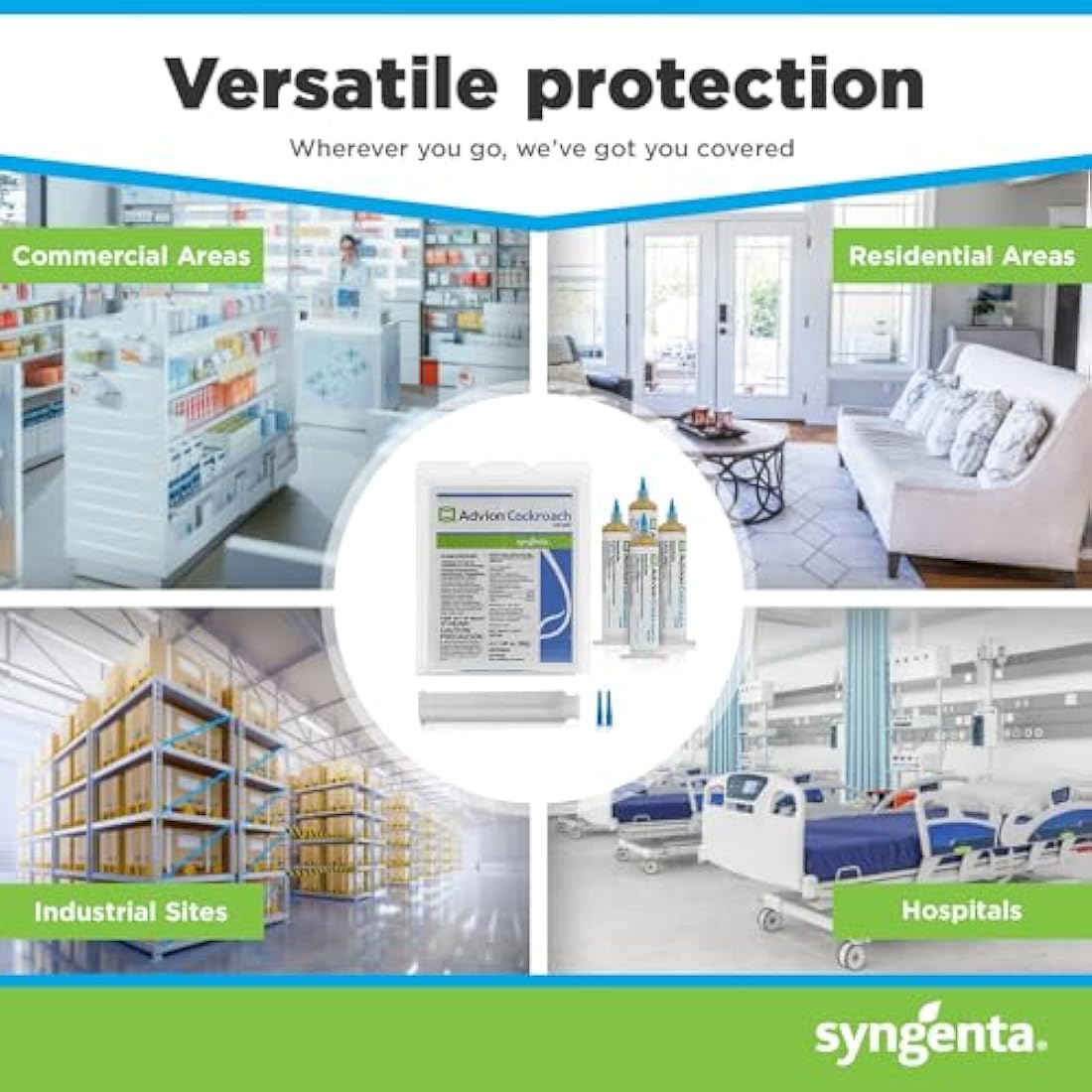 Syngenta Advion Cockroach Gel Bait – 4 x 30g Tubes Roach Control