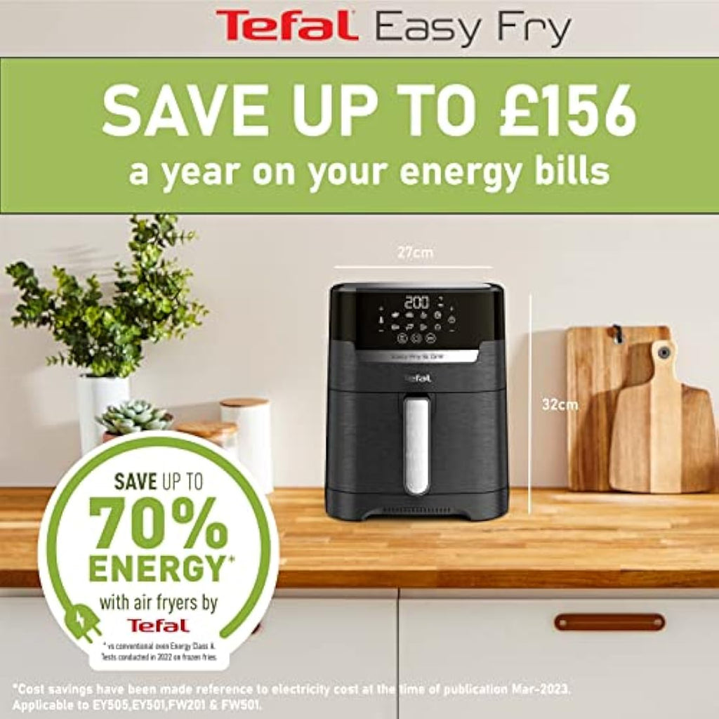 Tefal Easy Fry Precision 2-in-1 Digital Air Fryer & Grill | 4.2L Black