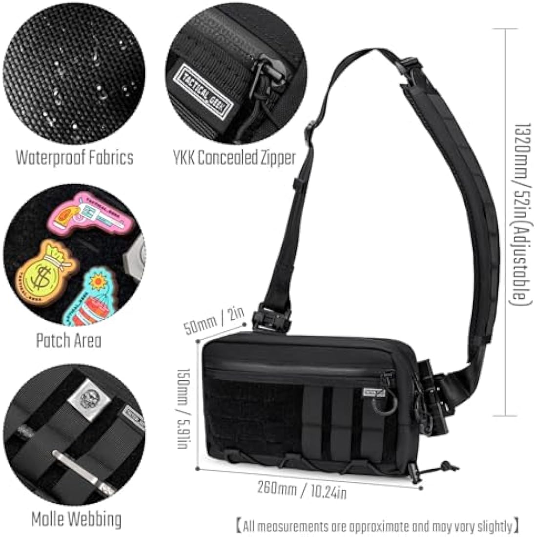 Cache L3 EDC Sling Bag – Lightweight Nylon Tactical Daypack