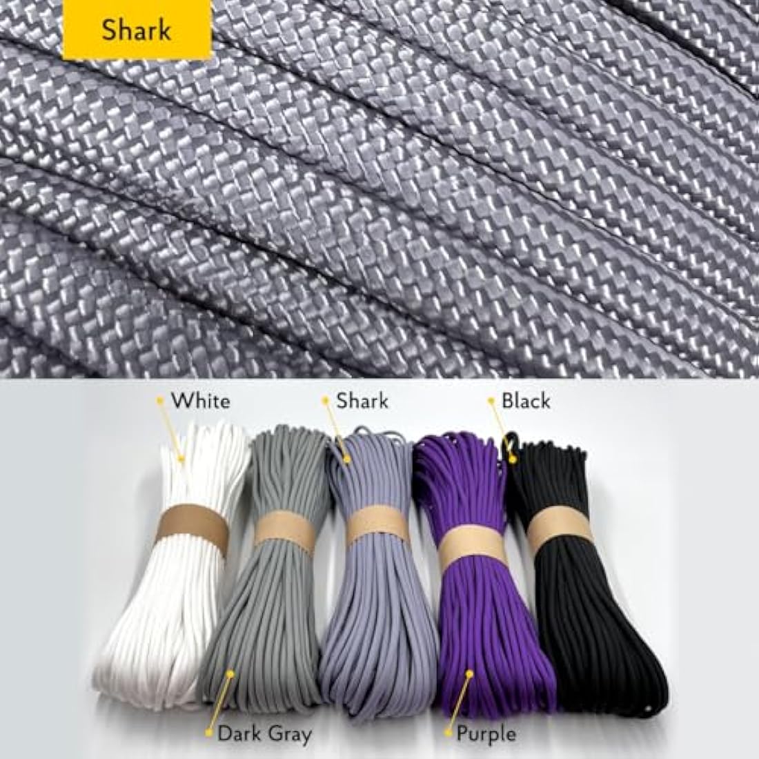 EDCX 550 Paracord Type III – 4mm Nylon Rope for Camping and DIY Crafting