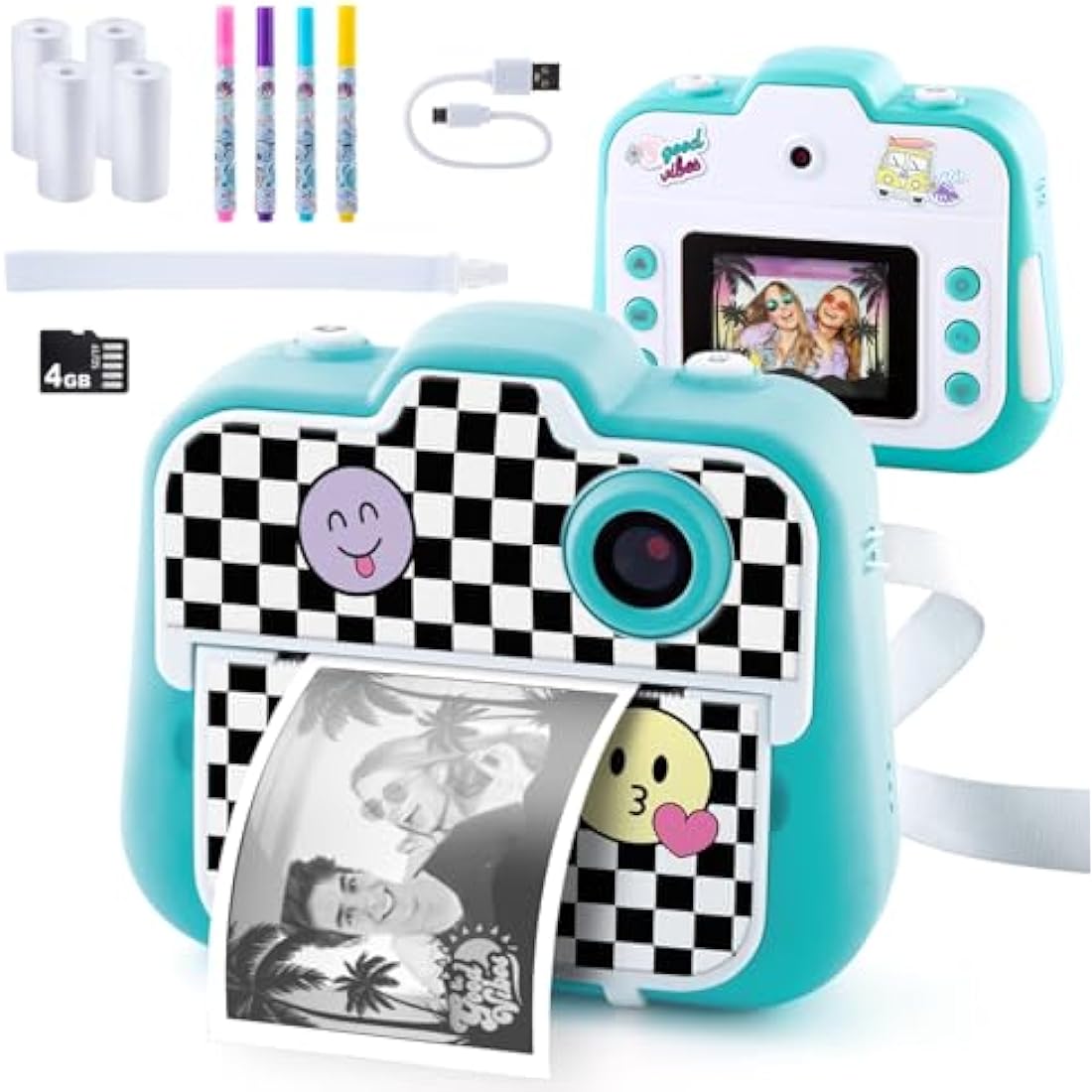 Studio Creator Kids Instant Digital Camera with Printer & 4GB SD Card