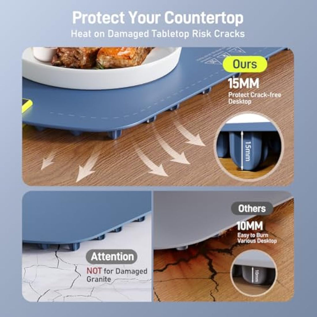 Coldfill Electric Warming Tray | 8 Temp Settings Foldable Food Warmer