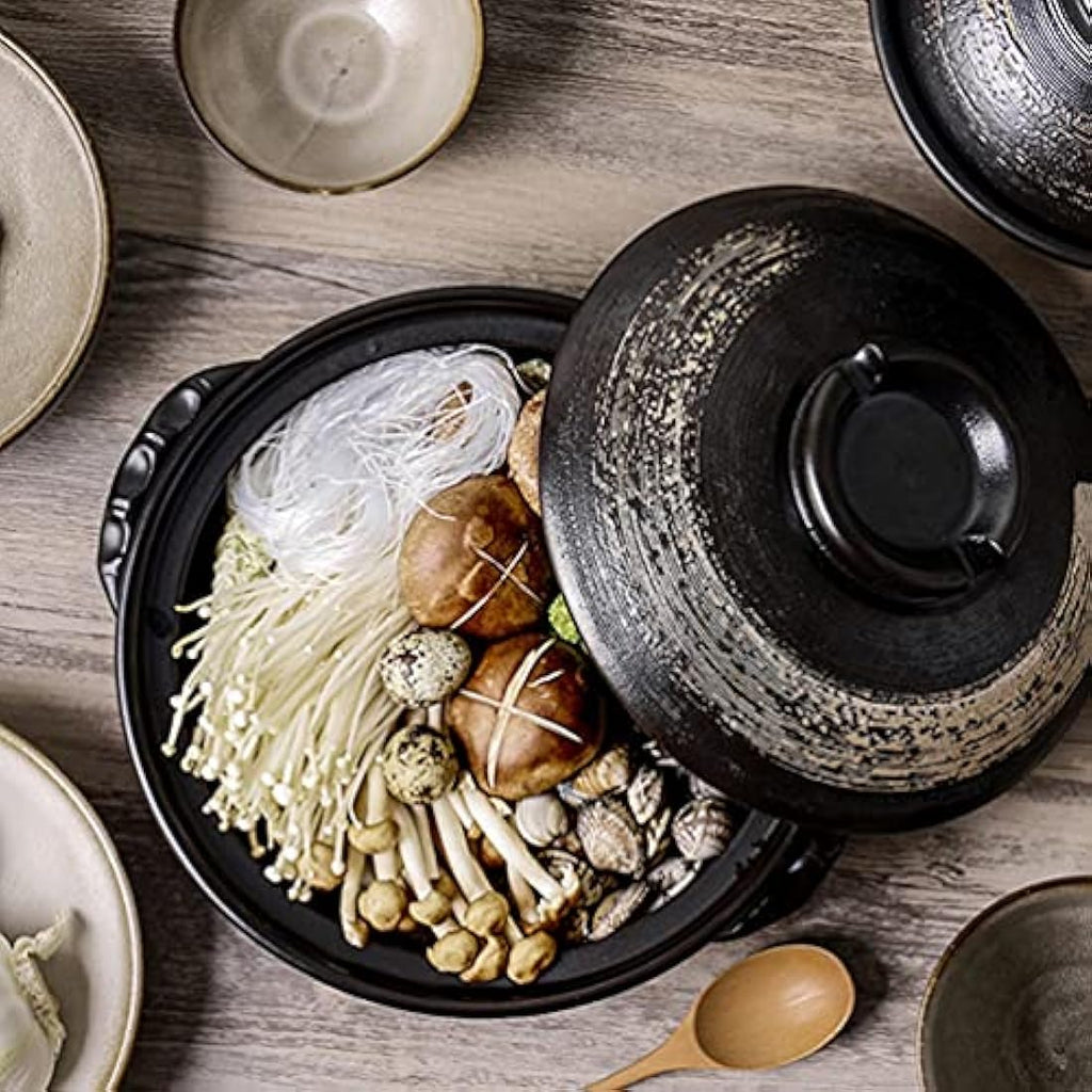 Jolof Store Ceramic Clay Pot – 900ML Non-Stick Asian Casserole Stewpot