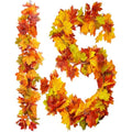 Jolof Store 2-Pack Artificial Fall Maple Leaf Garland – 5.9ft Autumn Vines