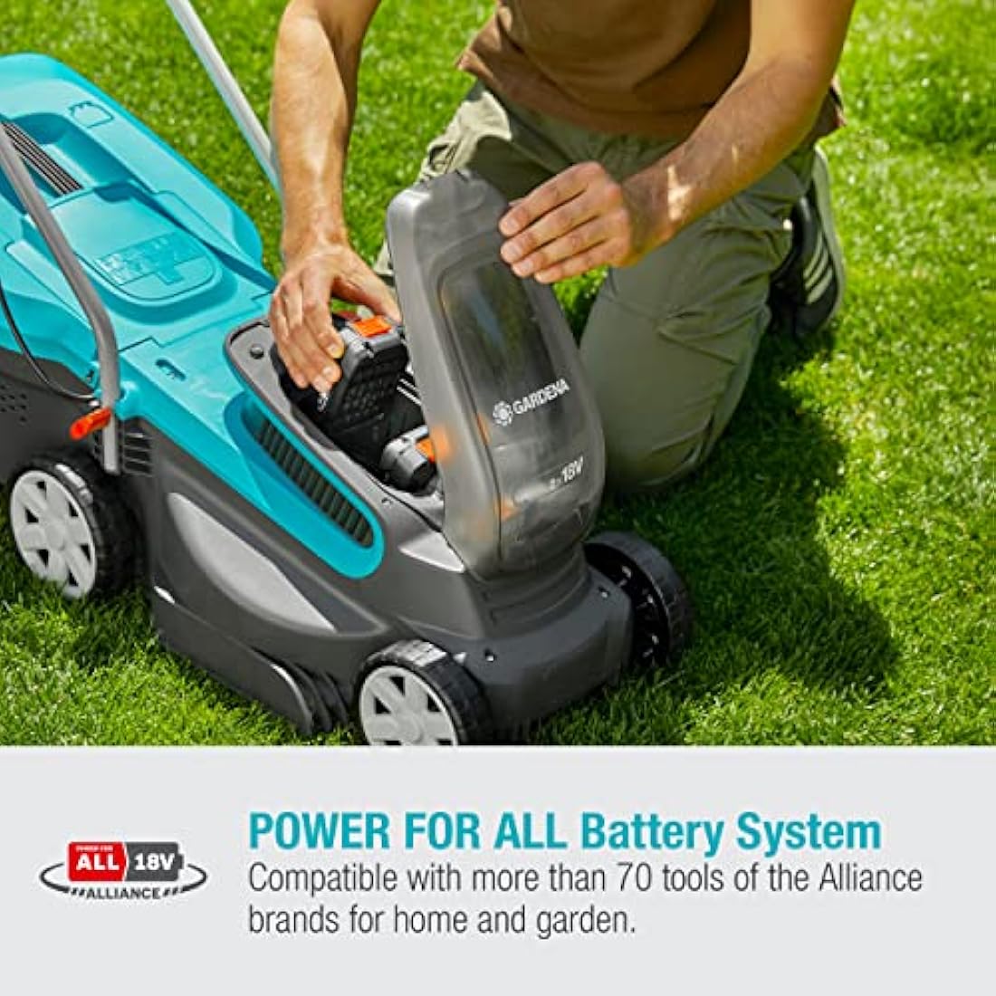Gardena PowerMax 32/36V P4A Battery Lawnmower – 32cm Cutting Width
