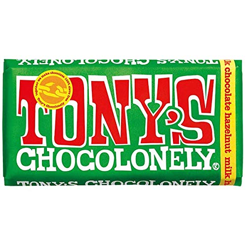 Tony's Chocolonely Milk Chocolate Hazelnut Bar – 32% Cocoa, 180g