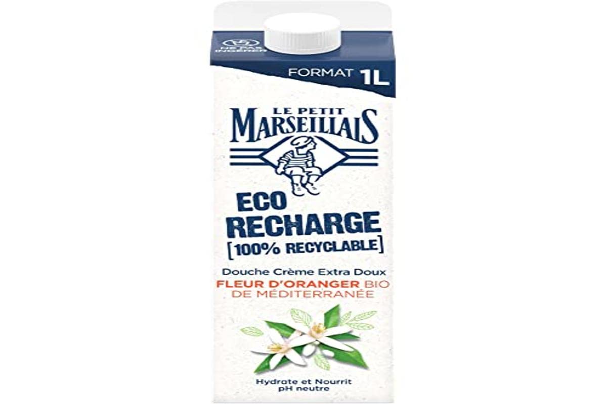Le Petit Marseillais Organic Orange Blossom Shower Cream Eco-Refill 1L