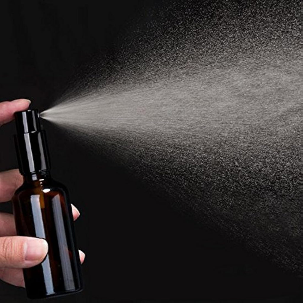 Jolof Store 100ml Green Glass Spray Bottle for Essential Oils – 9 Pcs