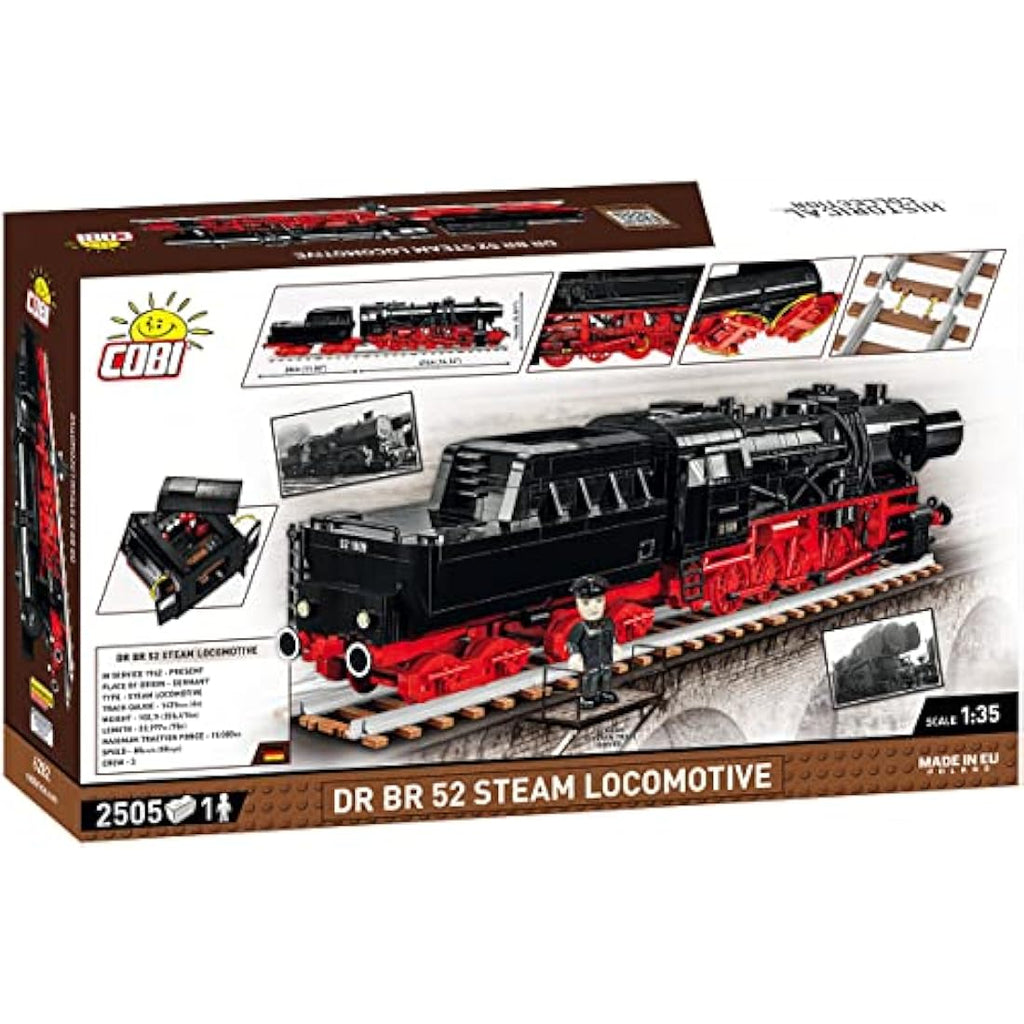 COBI BR 52 Steam Locomotive Model - Black Construction Toy Set