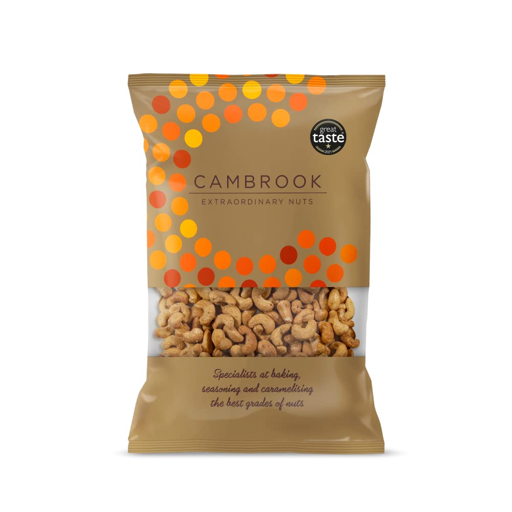 Cambrook Umami Cashews – Baked Seasoned Gourmet Nuts, 1kg Bag