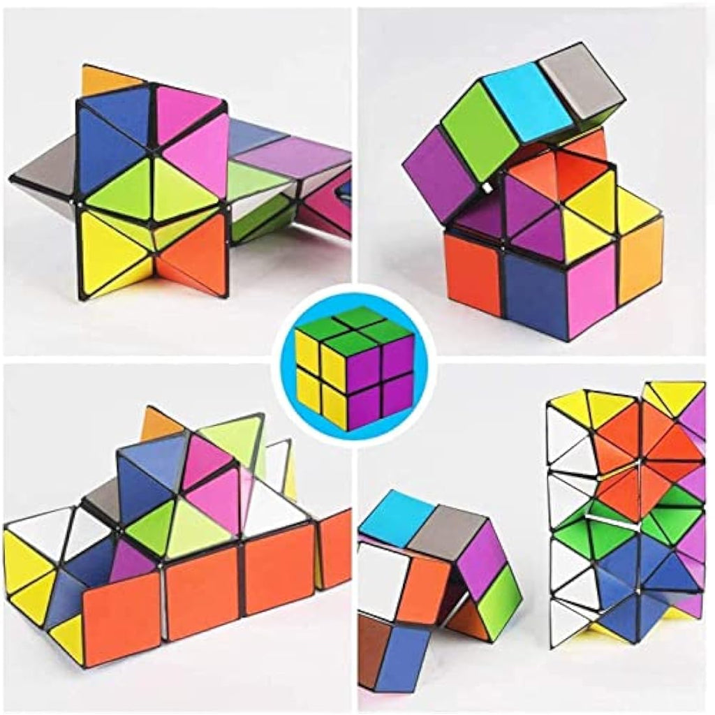 2-in-1 Magic Star Infinity Cube – 3D Fidget Puzzle Toy