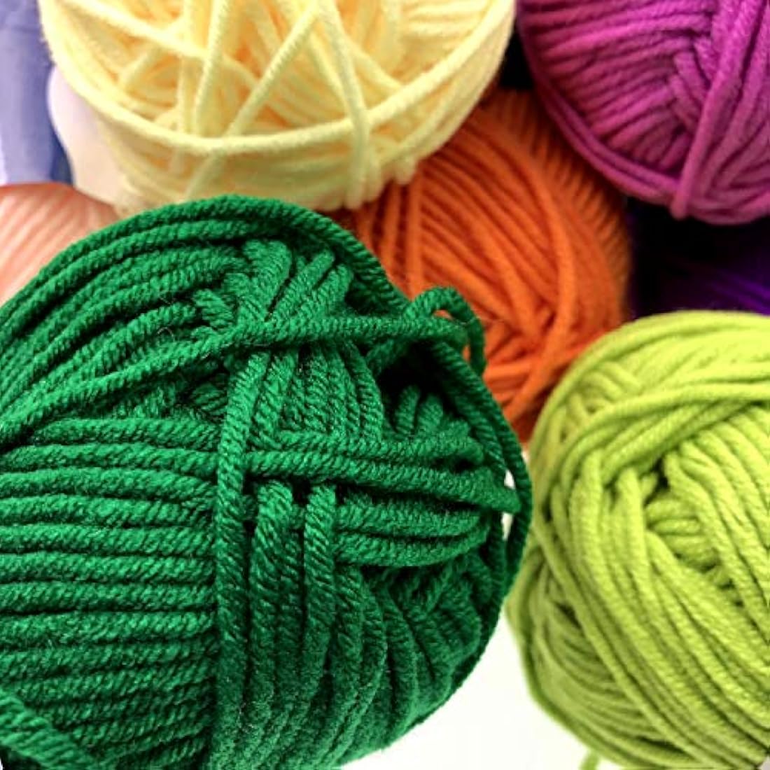 Milk Cotton Yarn | 20 Pack Multicolour Soft Wool for Crochet