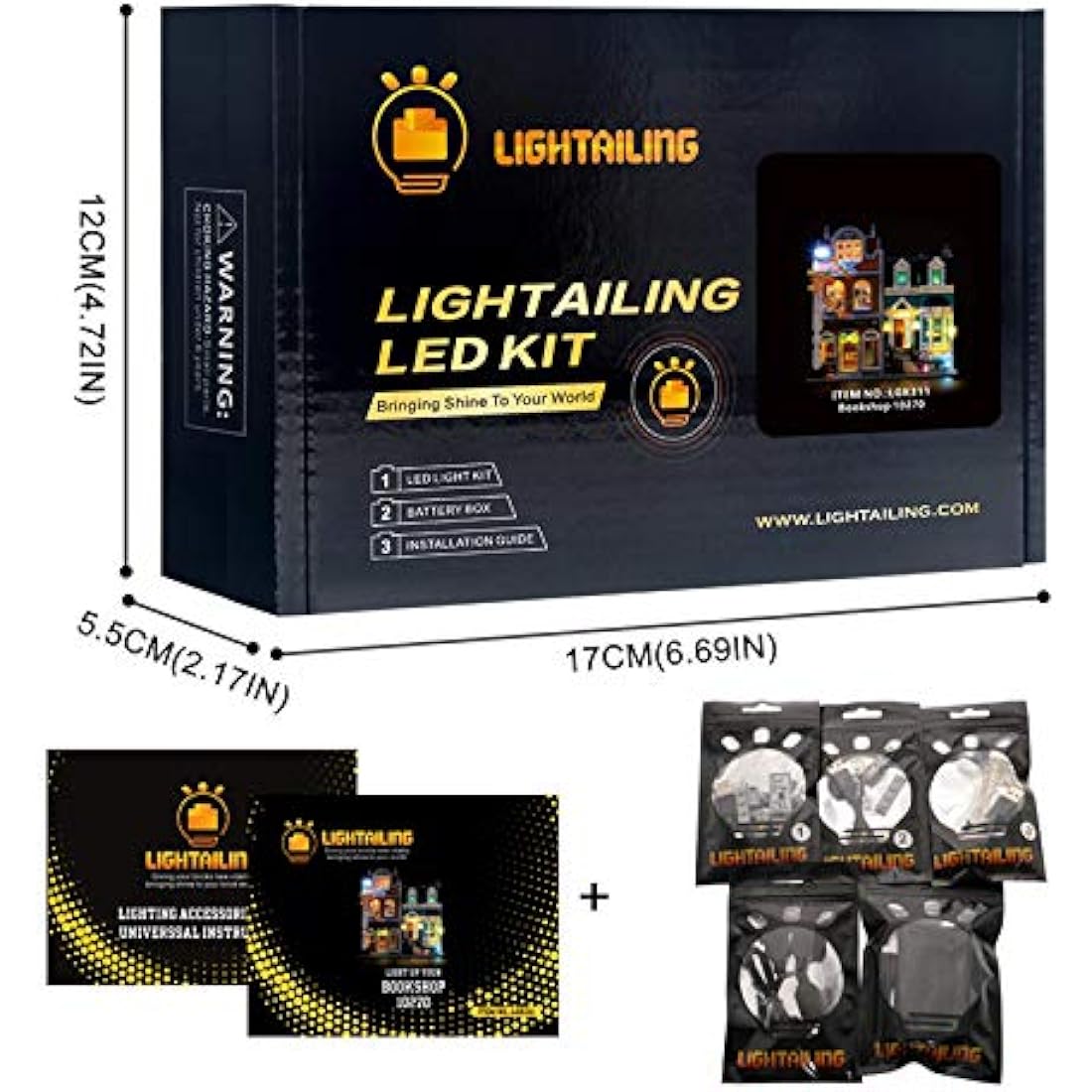 Lightailing LED Light Kit for Creator Expert Bookshop 10270 Model