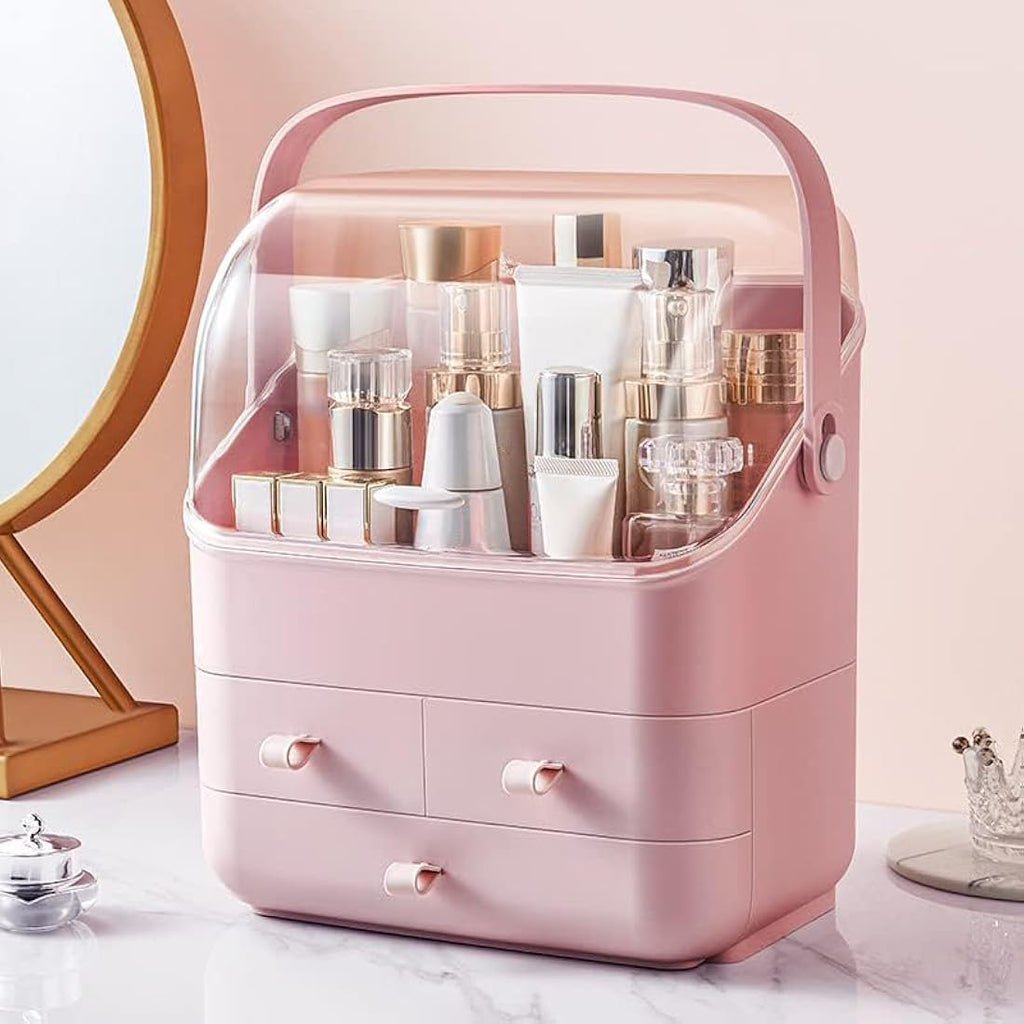 Large Makeup Organizer | Dustproof Acrylic Cosmetic Storage Box