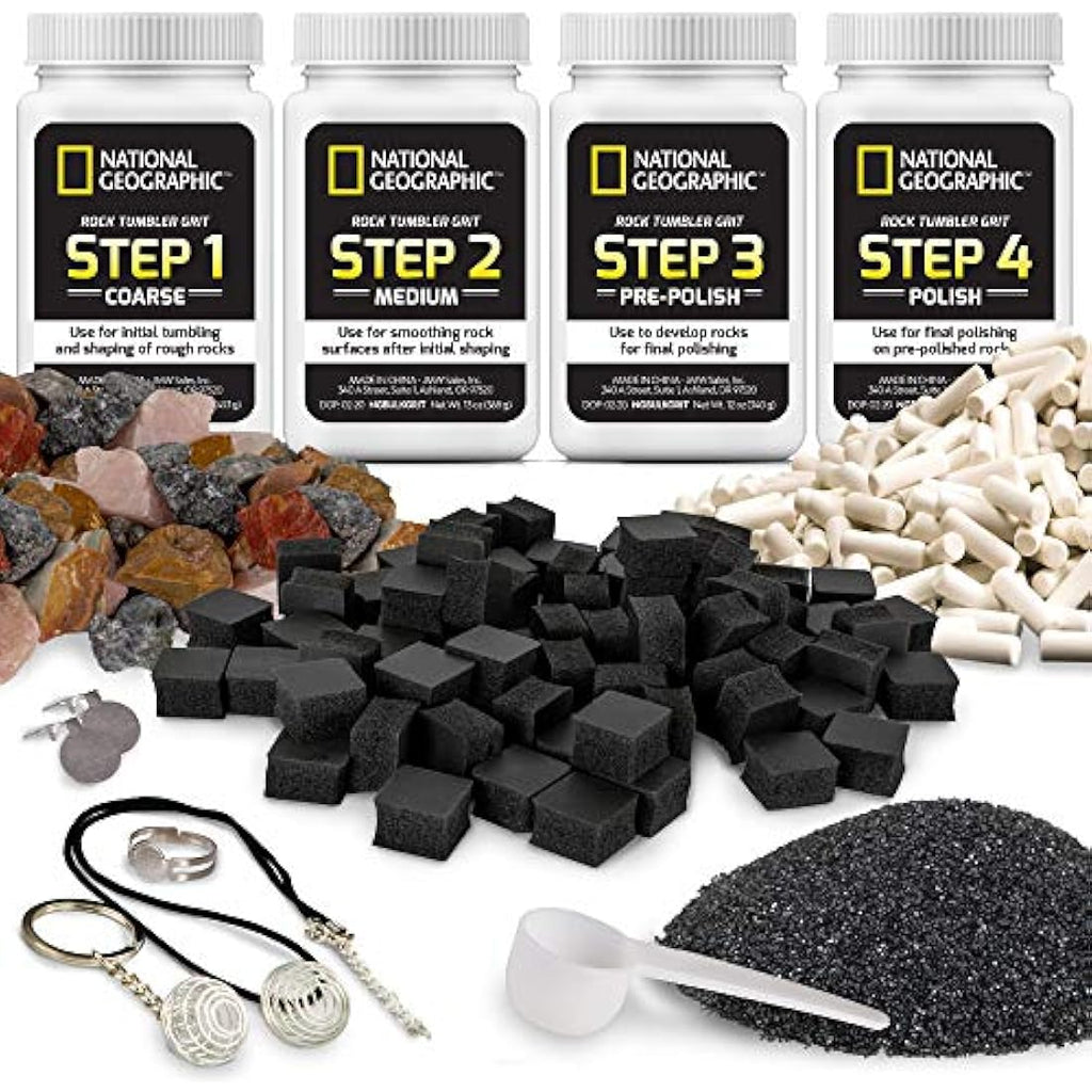 National Geographic Rock Tumbler Refill Kit – 1.36kg Madagascar Rocks