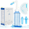 URAQT Neti Pot Nasal Rinse Kit – 300ml Sinus Irrigation with 40 Salt Packs