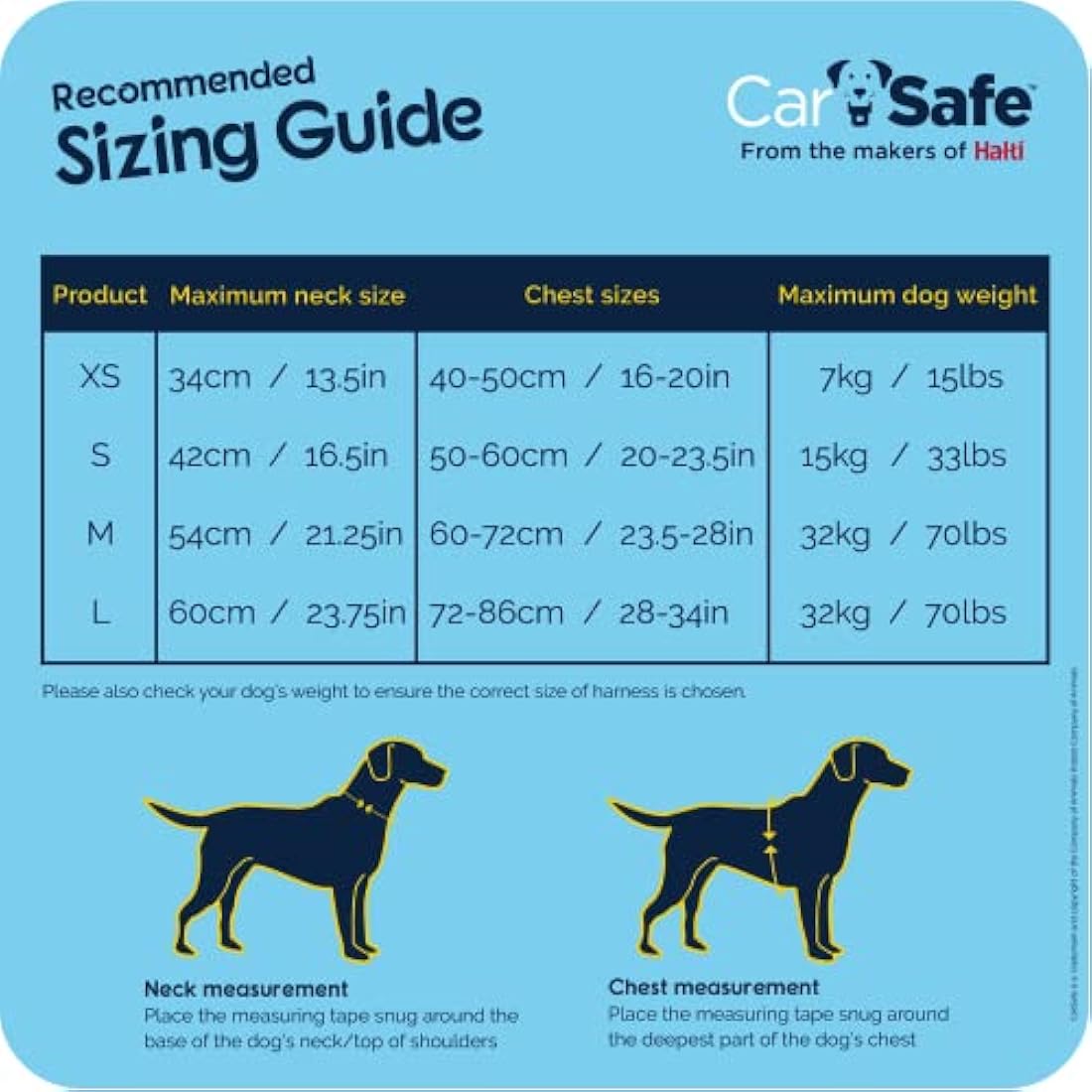 CarSafe Crash Tested Dog Safety Harness – Reflective Padded Car Vest
