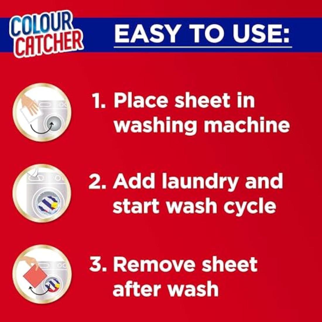 Colour Catcher Max Protect Laundry Sheets – Colour Protection – 120 Count
