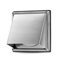 WeCooper 100mm Stainless Steel External Air Vent with Backdraft Shutter
