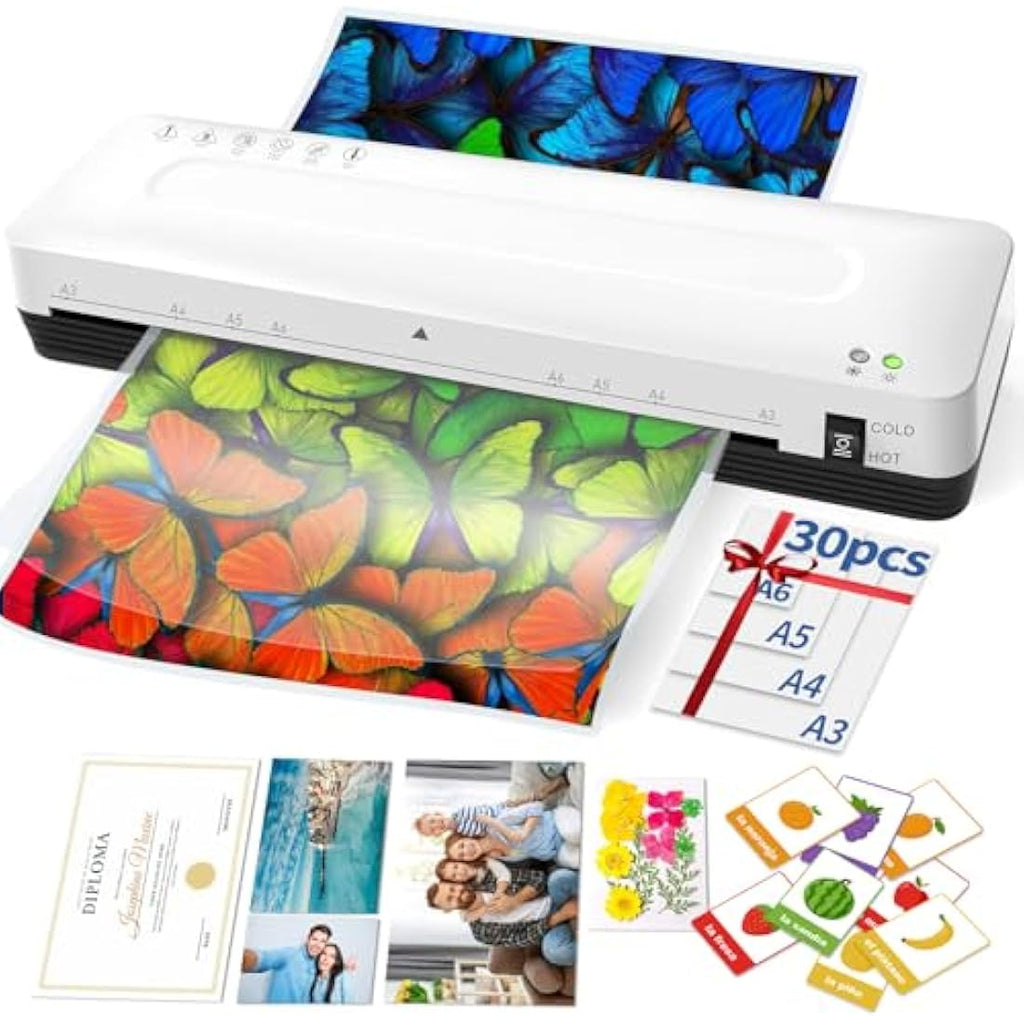 Jolof Store A3 Thermal and Cold Laminator Machine with 30 Pouches