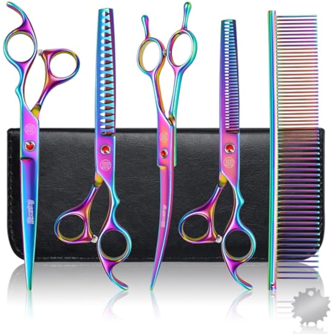 Moontay 8-in-1 Dog Grooming Scissors Set | 440C Stainless Steel Shears