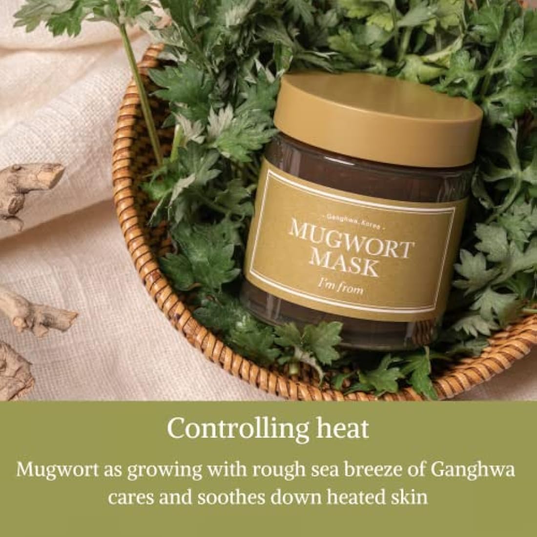 I'm from Mugwort Mask | Soothing Wash-Off Gel for Sensitive Skin - 3.88oz